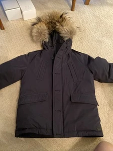 BURBERRY Golden Fox Fur Down Jacket Youth Size 6 - Picture 1 of 7