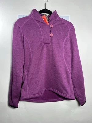The North Face Plush Purple Shawl Collar Pullover Ladies Medium NWT - Image 1 of 4