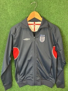 Y2K England Soccer Track Jacket Umbro Sz Youth L - Picture 1 of 4