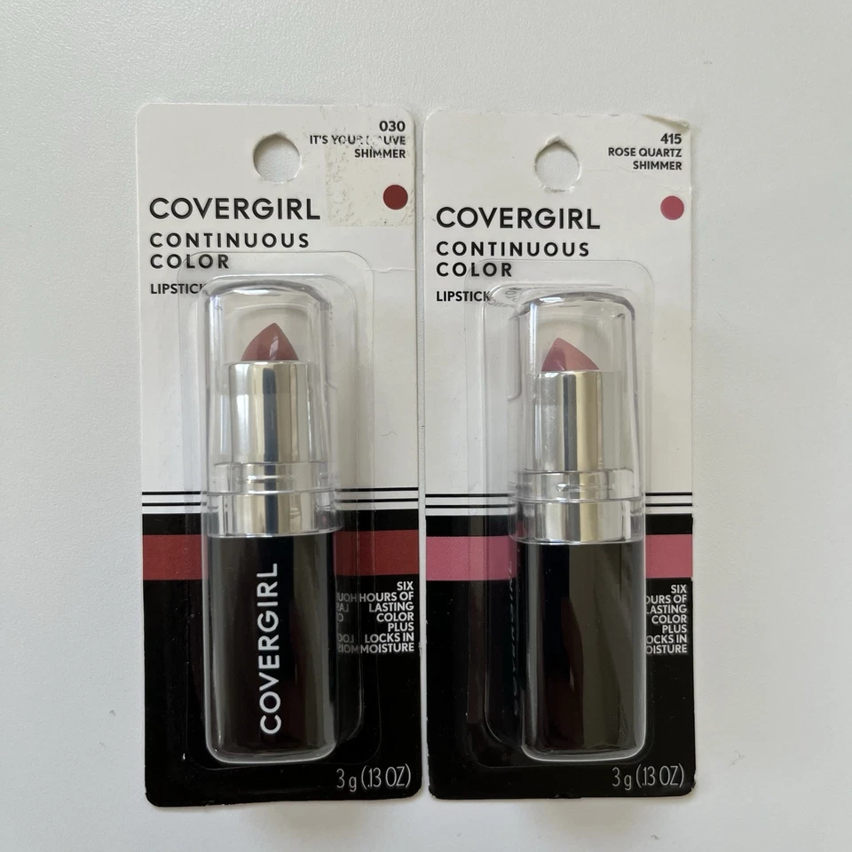 2x COVERGIRL Continuous Color Lipstick 415 Rose Quartz