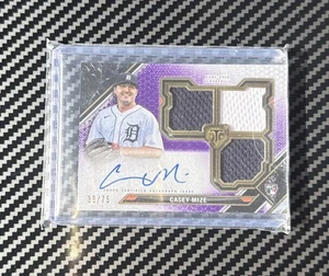 Casey Mize 2021 Topps Triple Threads On Card Auto /75 Rookie - Picture 1 of 2