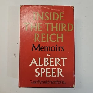 Inside the Third Reich: Memoirs by Albert Speer (1970, Hardcover w/DJ) BCE - Imagen 1 de 8