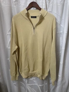 Vintage St. Croix 1/4 YKK Zipper Pullover Sweater Made in USA 80% Baumwolle Strick LS - Bild 1 von 10