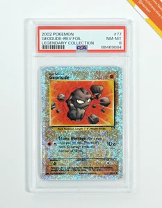 Pokemon PSA 8 Geodude #77 Reverse Foil Legendary Collection 2002 Englisch - Bild 1 von 3