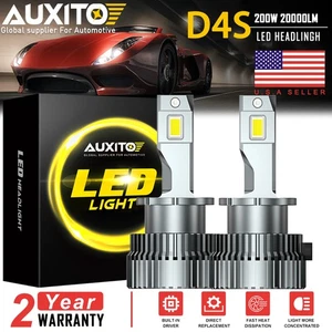 2x 6500K 200W LED Headlight Bulb D2S D2R D4S D4R Conversion Kit HID Xenon White - Picture 1 of 9