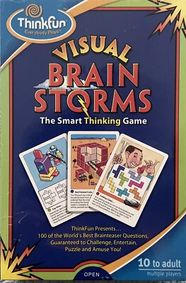 New- ThinkFun Visual Brainstorms: The Smart Thinking Game. 100 brainteasers - Image 1 of 4