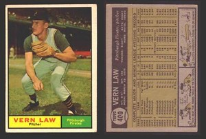 1961 Topps Baseball Trading Card You Pick Singles #400-#499 VG/EX