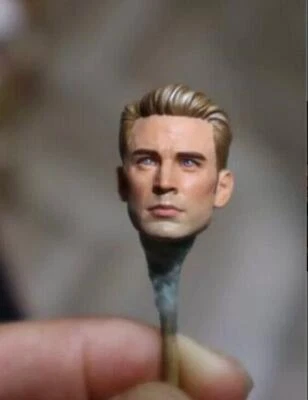 1:12 Head Sculpt Captain America Steve Rogers For 6" Male ML Action Figure Model - Image 1 of 4