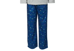 Pantalones de pijama Nite Nite de Munki Munki para niños corona de vacaciones - XSmall (4/5) 2692 -- - Imagen 1 de 2