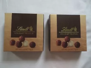 (2) Box Lot Of Lindt Gourmet Truffles In Gift Box 2.8 Oz Each ! - Picture 1 of 3
