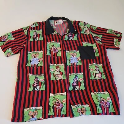 Camisa Oblonga Box Shop Circo Acts Circo Mujeres Freakshow Negra Roja Talla XL USADA EN EXCELENTE ESTADO Foto 1 de 4