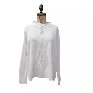 Maglione Eileen Fisher con coulisse finto collo bianco L usato in ottime condizioni - Foto 1 di 4