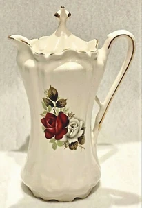 Olla de chocolate caliente alemana vintage rosa la casa de cerámica Webster - Imagen 1 de 12