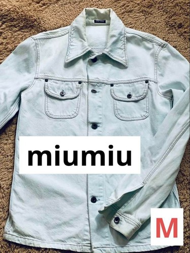 Giacca Prada Japan Miumiu M Uomo Esterno Denim Bleachout Collezione Moda Usata