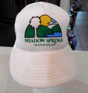 Vintage Golf Meadow Springs Mandurah Australia Trucker Cap Hat Snapback - Picture 1 of 9