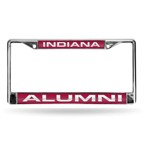 Indiana Hoosiers Alumni Chrome Metal Laser Cut License Plate Frame Cover