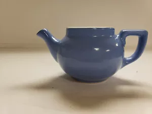 Olla de té vintage, salón, talla de una sola porción, década de 1950, azul tenso (C7) - Imagen 1 de 6