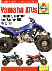 Reparaturhandbuch Yamaha Banshee, Warrior & Raptor ATV / Quad 1987 - 2010 - Bild 1 von 1