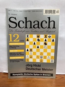Schach die Zeitschrift und Anspruch Heft 12 1998 - Bild 1 von 1