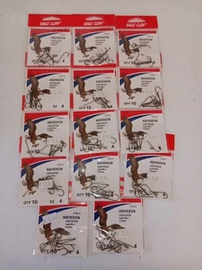 14 Eagle Claw Size 4 Aberdeen Hooks Light Wire Panfish Hooks 214A-4 - Picture 1 of 2