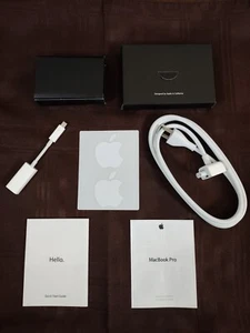 Apple A1433 Thunderbolt to Gigabit Ethernet Adapter + AC Extension Cord+Stickers - Picture 1 of 9