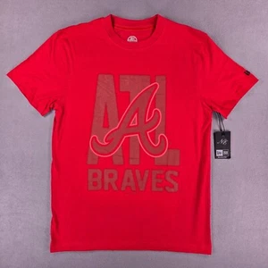 New Era Atlanta Braves T-Shirt MLB Graphic Tee Red Mens Size M 2011 - Picture 1 of 12