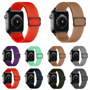 Cinturino Elastico In Nylon Per Apple Watch Iwatch Se 6 5 4 3 2 1 44 42 40 & - Zdjęcie 1 z 17