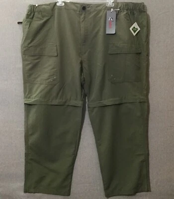 World Wide Sportsman Convertible Pants Mens 4XL/30 Olive Cargo Outdoor Hiking - Image 1 of 4