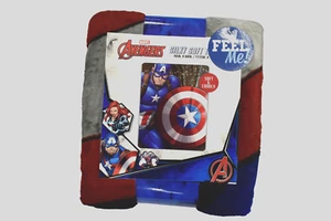 Marvel Captain America Our Captain Silk Touch Throw Blanket New 46" x 60" - Picture 1 of 10