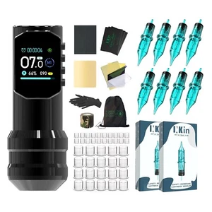 EVA Wireless Tattoo Machine Pen LED Screen Display Battery Pen 1500amh Permanent - Picture 1 of 8