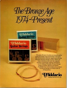 VINTAGE 1978 D'ADDARIO GITARRENSAITEN DRUCKANZEIGE - Bild 1 von 1