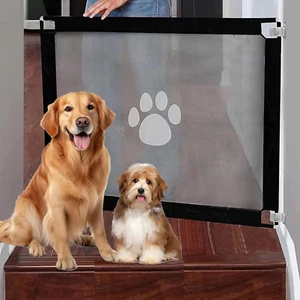 Retractable Baby Gate, Indoor Isolation Gate Portable Safety Foldable Retractabl - Picture 1 of 8