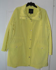Talbots Weather-Resistant Women's Size 1X Lime Green Zip Jacket New With Tags
