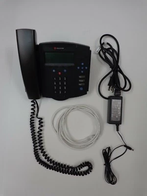 Polycom SoundPoint IP 430 SIP LAN - Power Cable - AC Adapter - Stand - Image 1 of 4