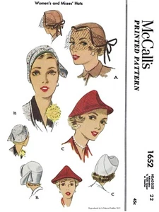 McCall's #1652 Hat Cap Fabric Sewing Pattern Chemo Alopecia - Picture 1 of 2