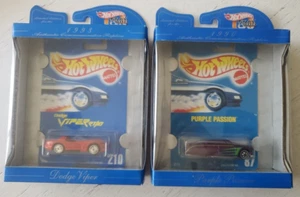 Lot of 2 Hot Wheels Red Dodge Viper RT/10 & Purple Passion Limited Edition - Picture 1 of 5