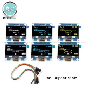 OLED 1,54" Gelb Weiß Blau I2C SPI 128x64 Display SSD1309 - Arduino Pi 1.3 0.9 - Bild 1 von 7