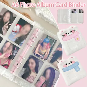 Plush A6 Kpop Idols Photo Album Binder Cute Pet Photocard Holder Collect Book - Picture 1 of 22