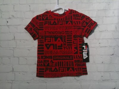 Boys Red Fila Short Sleeve T-Shirt size 7 - Image 1 of 3