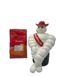 Michelin man doll figure bibendum collectibles advertise tire, red +coffee juan - Picture 1 of 3