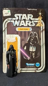 1977 Kenner Star Wars Darth Vader- Unpunched 12-Back, Single Blade, HK, Target! - Picture 1 of 21