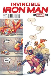 2015 Invincible Iron Man #1 j Marvel NM 2nd Series Variant Party Color Comic - Picture 1 of 1