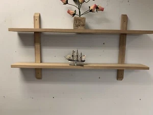 MENSOLA DISPLAY UNIT A PARETE MENSOLA GALLEGGIANTE DURA Legno Iroko - Foto 1 di 4