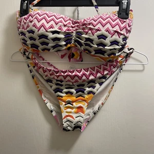La Blanca Print geformte Cup Top Tab Seite Hipster Unterteil 2 Stück Santorini - Bild 1 von 8