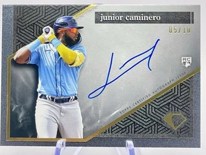 2024 Topps Diamond Icons Junior Caminero  On Card Auto /10 Tampa Bay Rays AC-JCA - Picture 1 of 2
