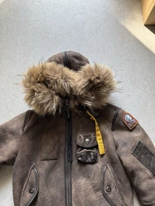 Parajumpers  Damen Lammfell ederjacke Shearling Braun,Gr.M kauf Preis 1800 EUR - Bild 1 von 19