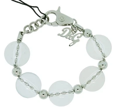 OFFERTA D&G Bracciale Argento Palla Trasparente DJ0505 Donna Lunghezza 235mm ... - Immagine 1 di 2