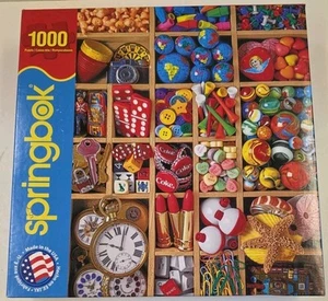 Springbok Puzzles - Tiny Treasures - 1000 Piece Jigsaw Puzzle COMPLETE - Picture 1 of 7