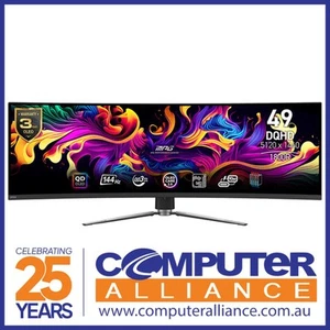 49" MSI MPG 491CQP QD-OLED Curved 144Hz DQHD Monitor - Picture 1 of 3