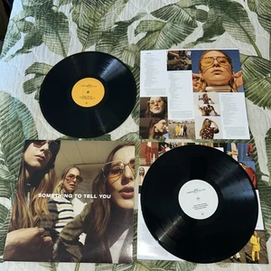 LOT 2 VINYL LP ALBUM Haim Something To Tell You 180G Lyrics VG+ Pop Rock - Picture 1 of 7